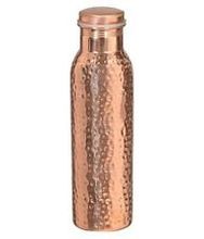 Pure Copper Water Bottle hammered