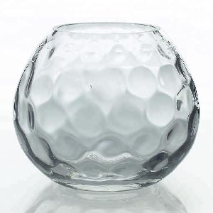Crystal hammered Vase