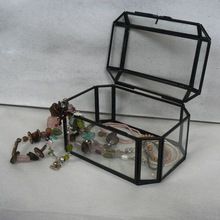 Brass and Glass Jewelry Box