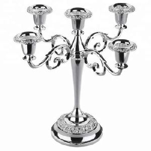 Silver candelabra with 5 Arms