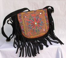 Fringe Leather Shoulder Messenger Sling Bag