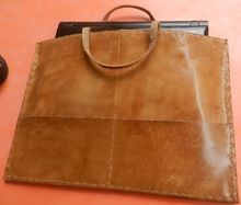 goat leather laptop Bag