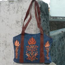 Ladies leather hand made embroidery purse