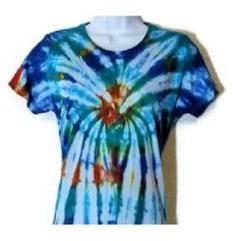 Multi-color Tie-dye Rayon Top