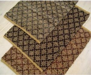 flatweave leather dhurrie