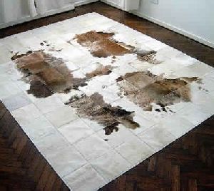 leather hide carpet