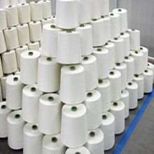 Bulk pure white cotton yarn