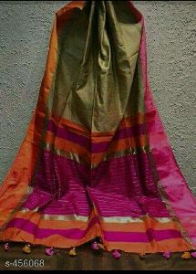 American crepe fabric saree