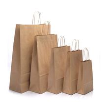 Custom Brown Paper Shopping Bags