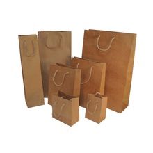 Custom Made Brown Eco Friendly Paper Bags