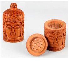 Buddha wooden smoking grinder