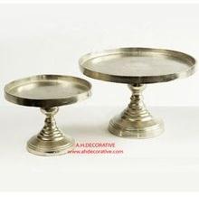 Rough Silver Metal Cake Stand