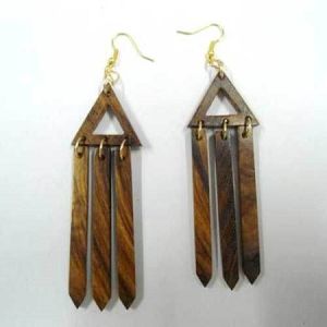 Wooden designer earrings