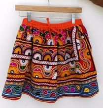hand embroidered banjara short skirts