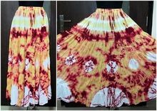 Handmade tie dyed cotton skirt