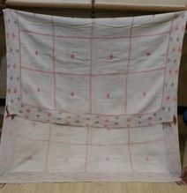 White Kantha Sheet