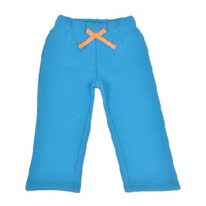 Turquoise Teddy Patch Cotton Poly Brushed Fleece Pants