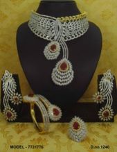 american diamond jewelry set