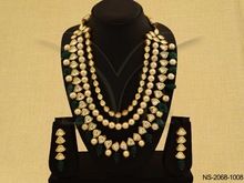 Bridal multilayer long neckalce set