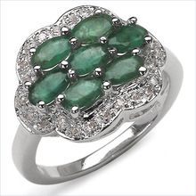 Emerald and Diamond Ring