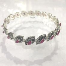 Ethnic Look Gemstone Bangle Bracelet