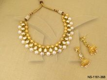 Modern Kundan heavy beaded Necklace set