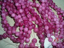 Pink jade round smooth finish beads
