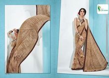 Plain georgette crepe sarees