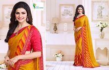 rajasthani bandhej print georgette sarees