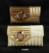 Silk fabric evening clutch bag