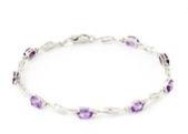 Amethyst tennis bracelet