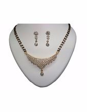 Crystal Diamonds Mangalsutra with Earrings
