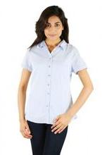 Girls Blue linen shirt