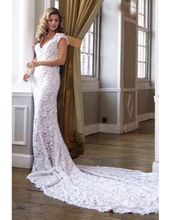 Lace Short Sleeve Bridal Gown