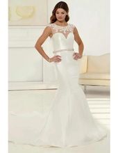 Satin trumpet bridel dress