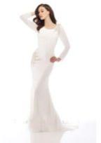 Twinkling Flourish Sleeved Evening Dress