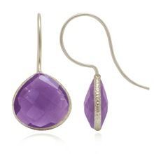 Handmade amethyst earrings