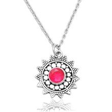 Ruby gemstone choker necklace
