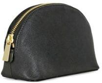 Black Genuine Leather Cosmetic Bags