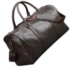 Dark Brown Luxury Travel Duffle Bag