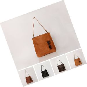 Genuine leather shoulder handbags