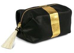 Gold Cosmetic Leather Bag