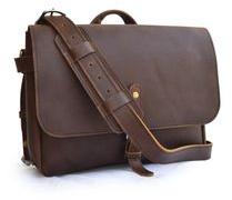 Leather Laptop Messenger Shoulder Satchel Bag