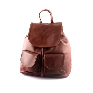 Soft Leather Backpack College Bag