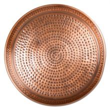 Copper Hammered Beer Mug Serving Tray