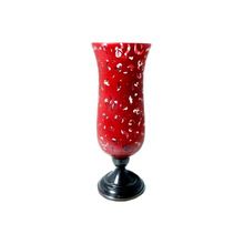 Glass Metal Hurricane Candle Holder