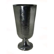 Hammered Metal Flower Vase