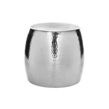 Nickel Plated Hammered Side Table