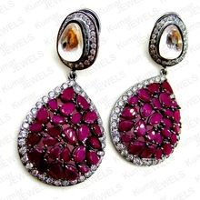 Ruby Stone Earrings