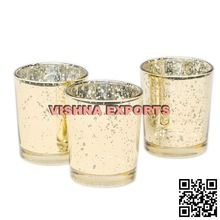 Decorative Mercury Glass Votive